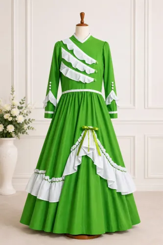 Vestido de Prenda Gaúcho Infantil - Tamanho P (9 a 10 anos) | Praticamente Novo