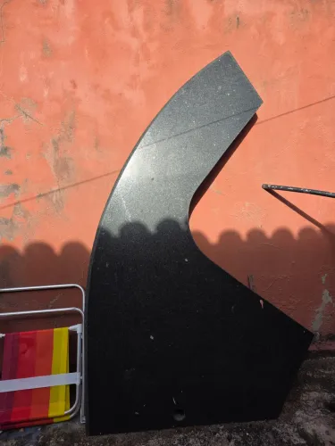Pedra em granito preto absoluto