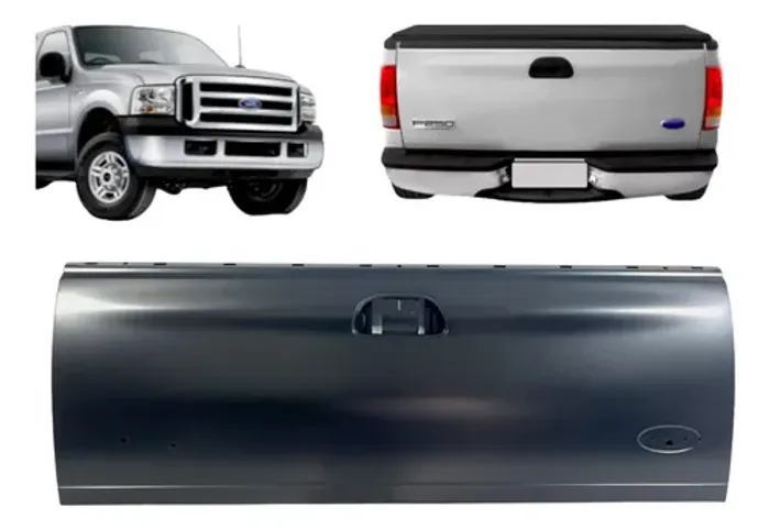 Tampa Traseira Ford F250 F350 F4000 Caçamba 1999 A 2012 Preto