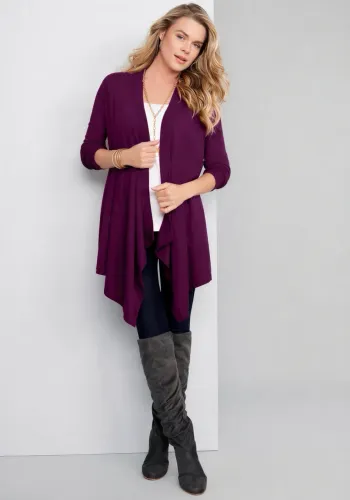 Cardigan Elegante Fúcsia