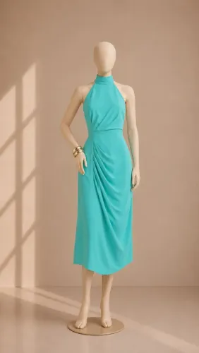 Vestido Midi Marina Verde - Última peça 
