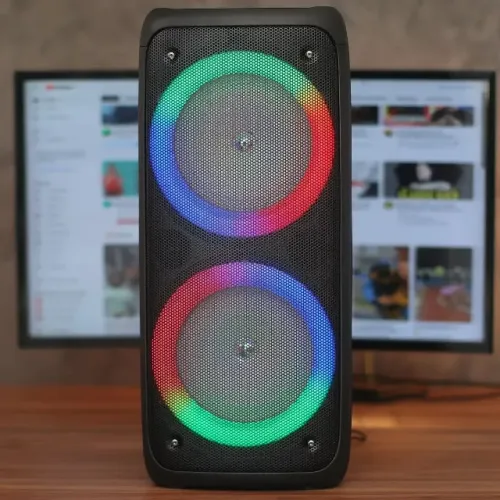 Caixa de Som Bluetooth Grasep D-BH6201 30W RMS RGB Potente Portátil Festa