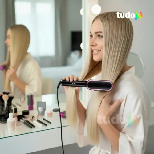 Pente eletrico alisador de cabelo "chapinha"