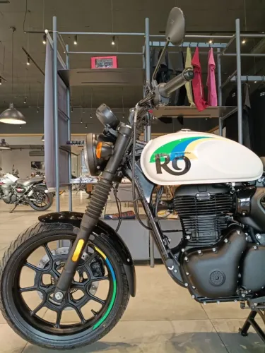 LEONI - ROYAL ENFIELD HUNTER 350 - BRAZIL WHITE