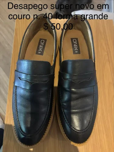 Desapego sapatos masculinos em couro