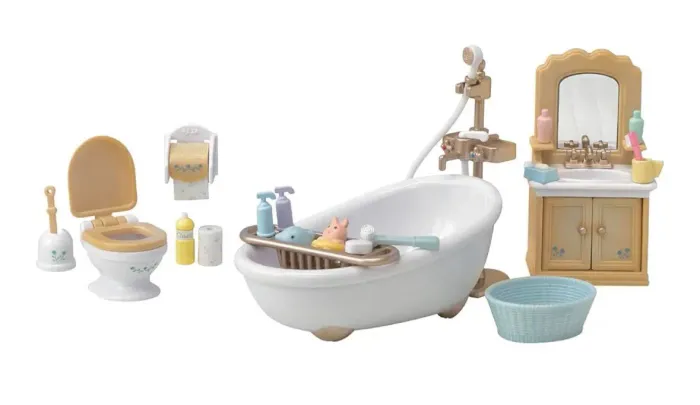 Sylvanian families jogo de banheiro country