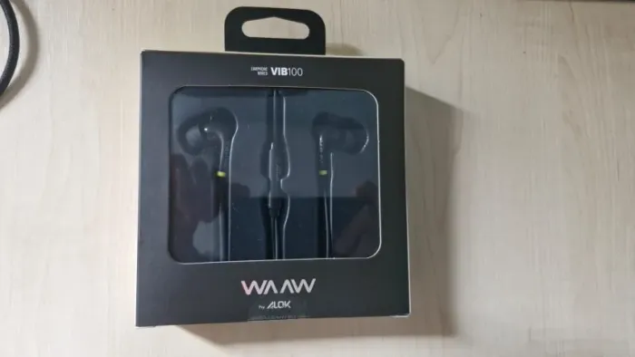 Fone de ouvido com fio WAAW VIB 100EW