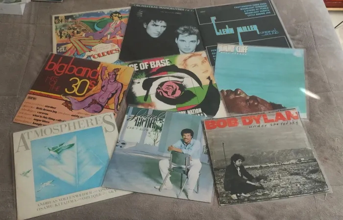 Lote de discos LP vinil internacionais bem cuidados