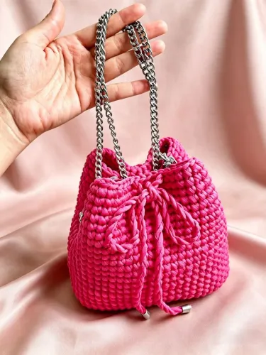 Bolsa tipo saco pink