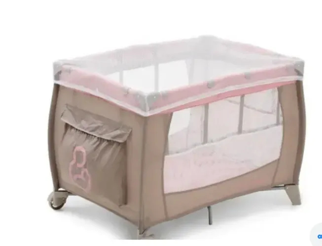 Berço Portátil Galzerano Sonho Cappuccino Rosa