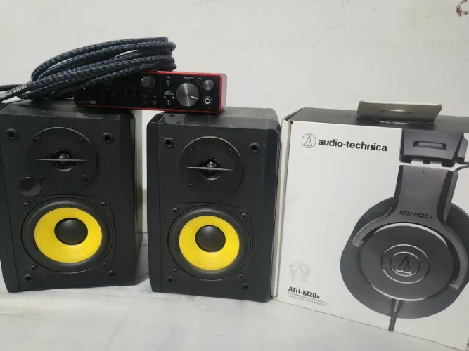 KIT HOME STUDIO FONE + INTERFACE DE AUDIO