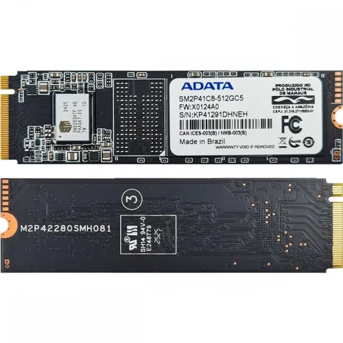 SSD M.2 NVME 1TB ADATA 2.400 MB (Leitura) e 1.500 MB (Gravação) USADO
