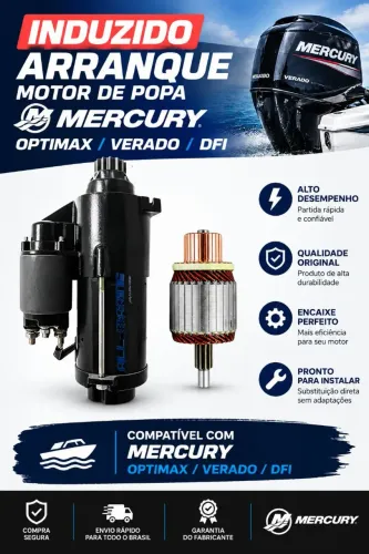 Induzido Arranque Motor Popa Mercury Optimax / Verado / Dfi