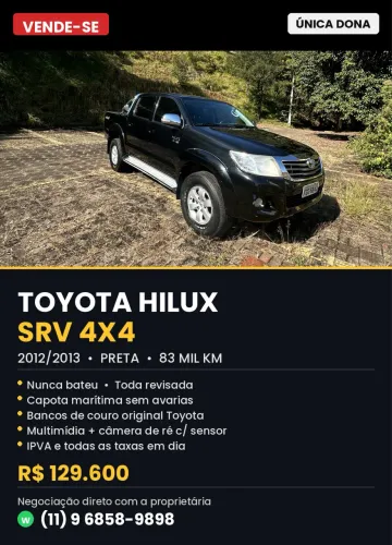 Toyota Hilux CD SRV 4X4 2.7 Flex 16V Aut. 2013