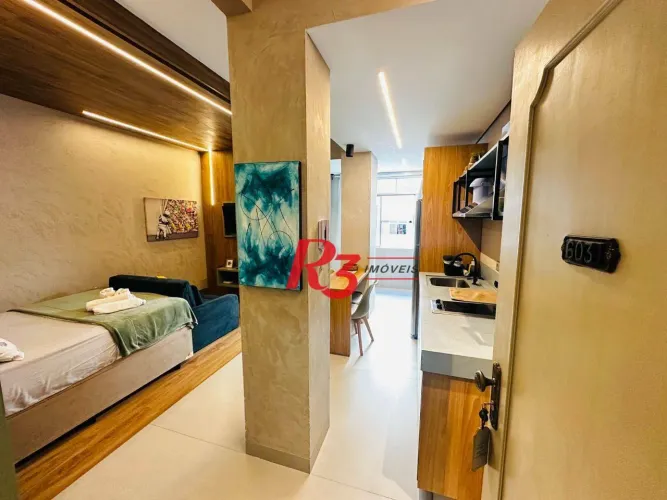 Studio para alugar, 35 m² por R$ 4.500,00/mês - Ponta da Praia - Santos/SP