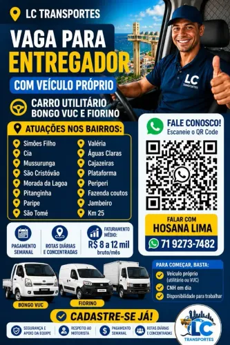 Vaga com veículo próprio