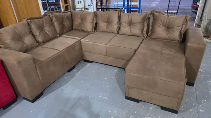 Sofa de canto com chaise novo