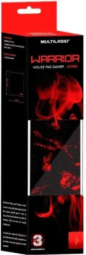 Mouse Pad Gamer para Teclado e Mouse Vermelho Warrior - AC301