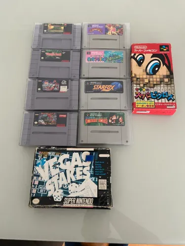 Lote 10 jogos SNES originais