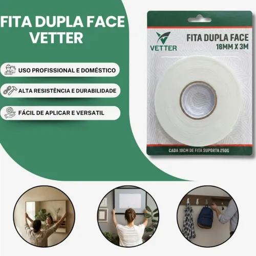Fita dupla face espuma branca 3M