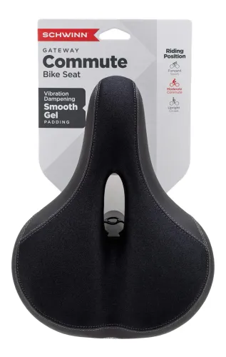Schwinn Commute Gateway Adult Gel Bike Seat ? Selim com Gel e Canal de Alívio de Pressão