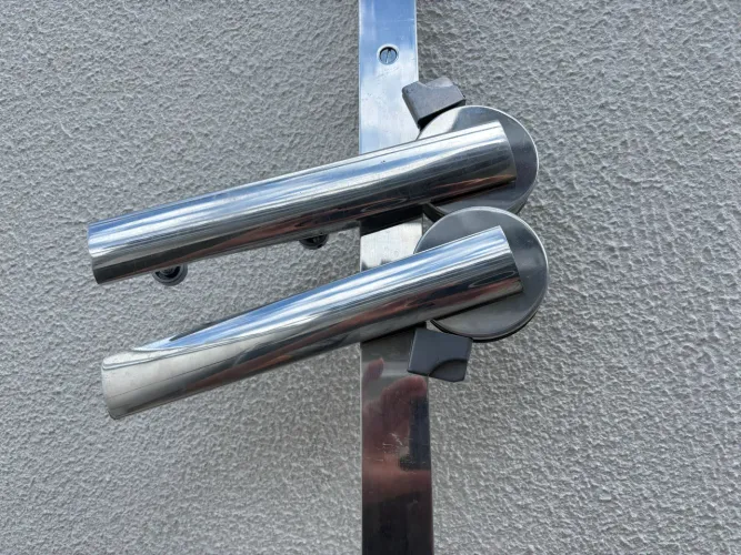 Vendo kit para porta de correr aparente em Inox brilhante