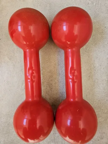 Par de halteres emborrachados de 5 kg