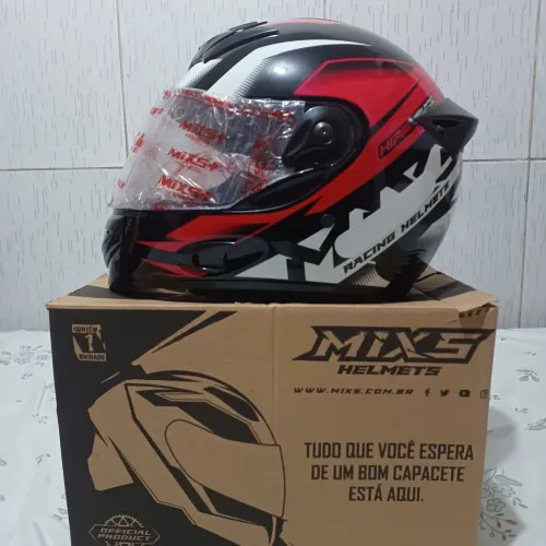 Capacete original novo lacrado MISX 60 vermelho 