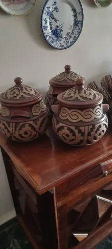 Aparelho de jantar rústico