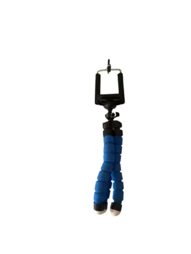 Tripé Azul 3 Pés Tripod Profissional para Celular