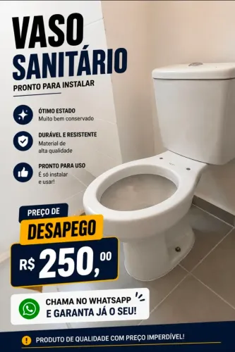 Vaso sanitário com caixa de descarga