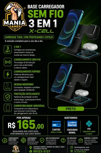Base carregador sem fio