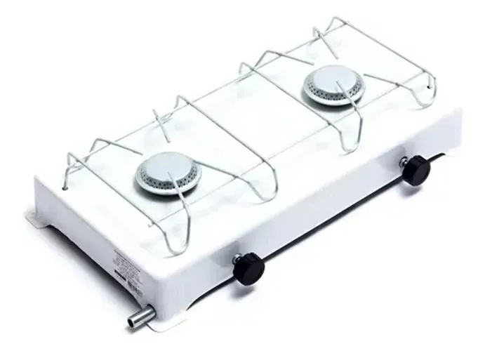 Fogão Portátil 2 Bocas Jolly Branco Gás
