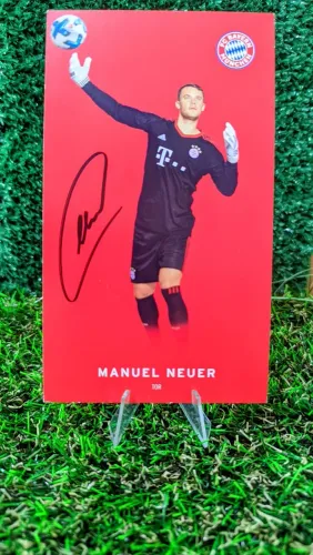 Cartão Autógrafado do Manuel Neuer obtido diretamente no Bayern Munchen
