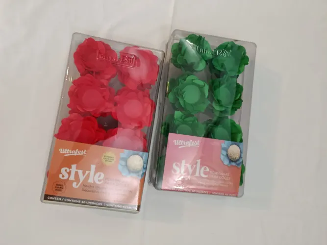 Forminhas de Papel Florais para Doces 