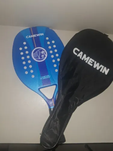 Raquete de Beach Tennis Camewin Carbono New Blue