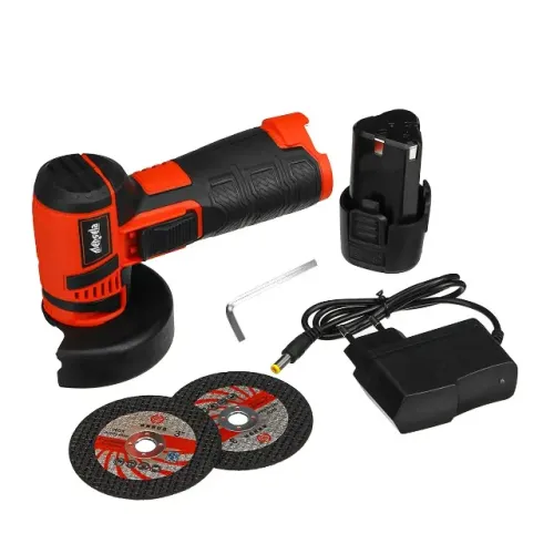 Esmerilhadeira Angular Mensela Ag-ls1 12v Com 2 Baterias Vermelho