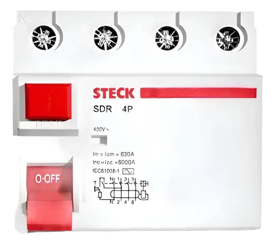 Interruptor Diferencial Idr, Steck, 4p, 25A, 400V