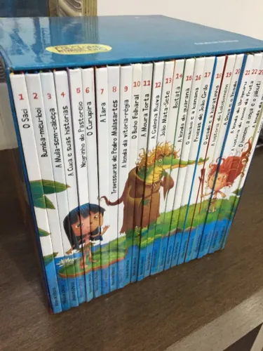 Coleção Folha Folclore Brasileiro para Crianças - Completa 25 volumes com CDs*