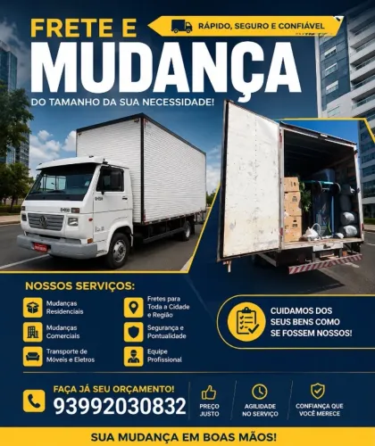 TRANSPORTE/FRETES/MUDANÇAS