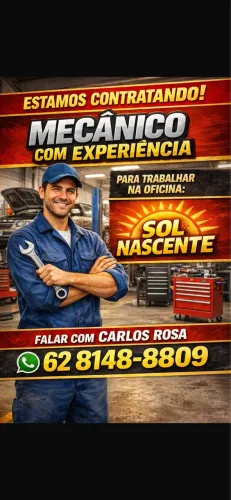 Contrata-se mecânico como experiência