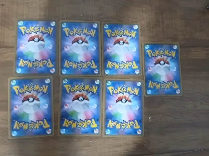7 Cartas pokémon japoneses ALEATÓRIAS