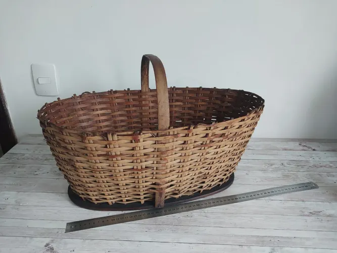 Cesta de bambu artesanal - charme e funcionalidade