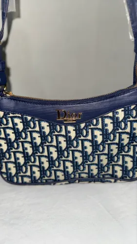 Dior Pochette Oblique Azul