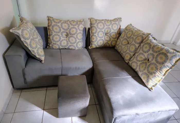 Sofá de Canto 5 Lugares Novo