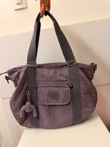 Bolsa Kipling Original com Alça Transversal e Porta Notebook