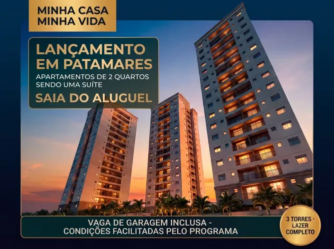 Apartamento 2 Quartos Sendo Uma Suíte, 44M² Em Patamares E Com 1 Vaga De Garagem. H2GJU4