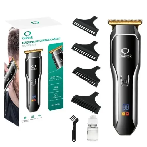 Máquina de Cortar Cabelo Onistek Profissional Com Display Digital