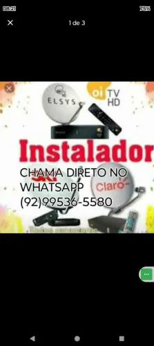 Técnico instalação Antena Parabólica 