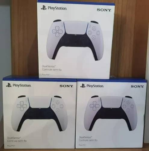  controle ps5 branco novo lacrado com nota fiscal e garantia 